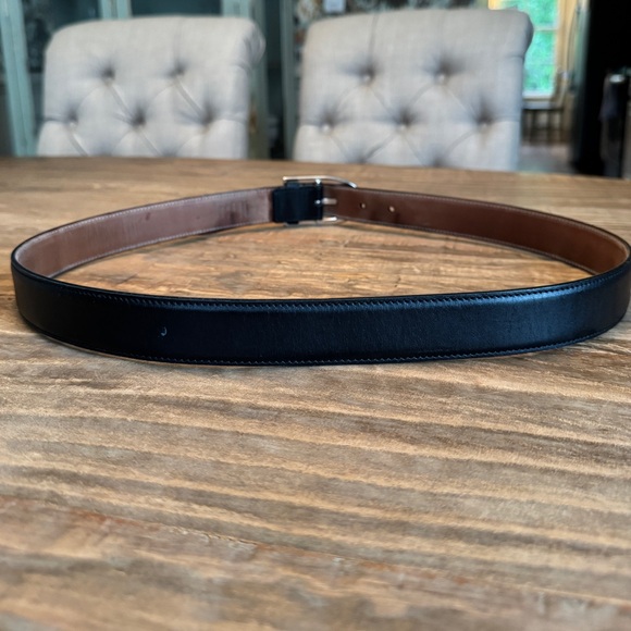 Gucci Black Leather Belt Silver Horseshoe Buckle 38 / 95cm Authentic - Picture 3 of 8